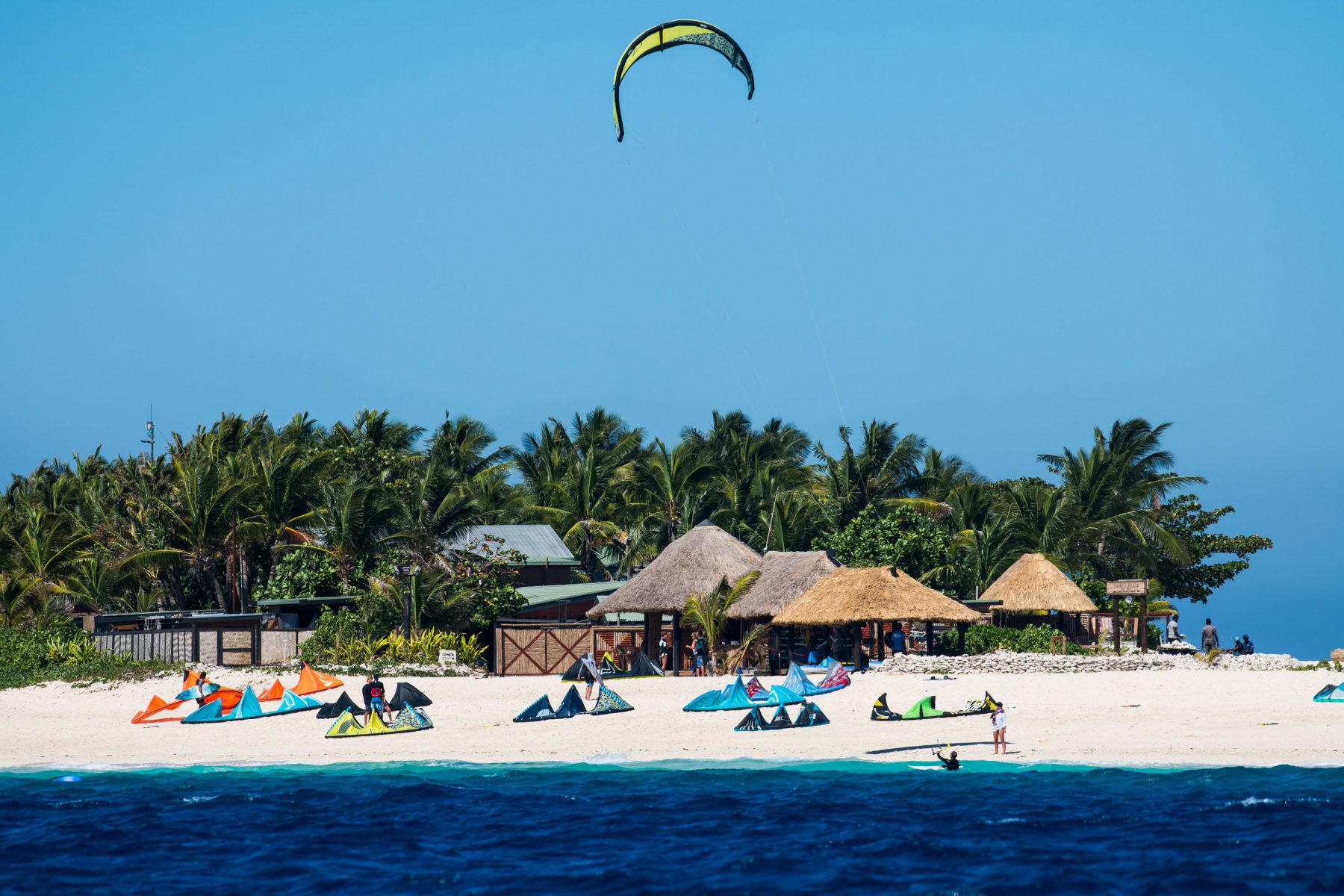 Kitesurfing Namotu Island Fiji