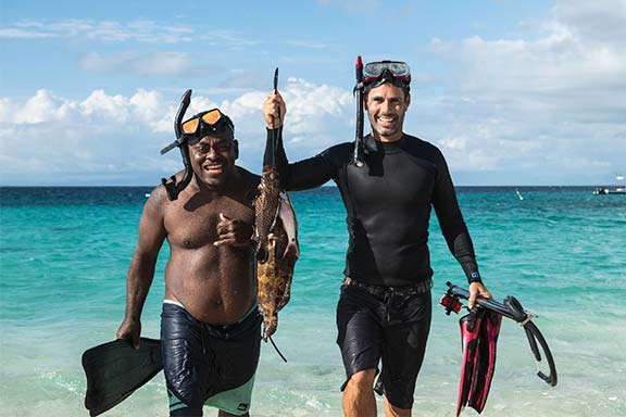 Spearfishing  Namotu Island Fiji