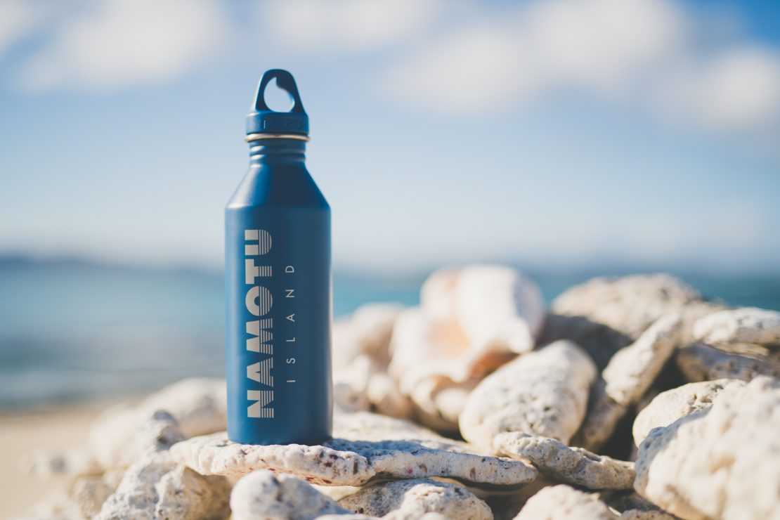 Namotu island water bottles mizu coral reef 